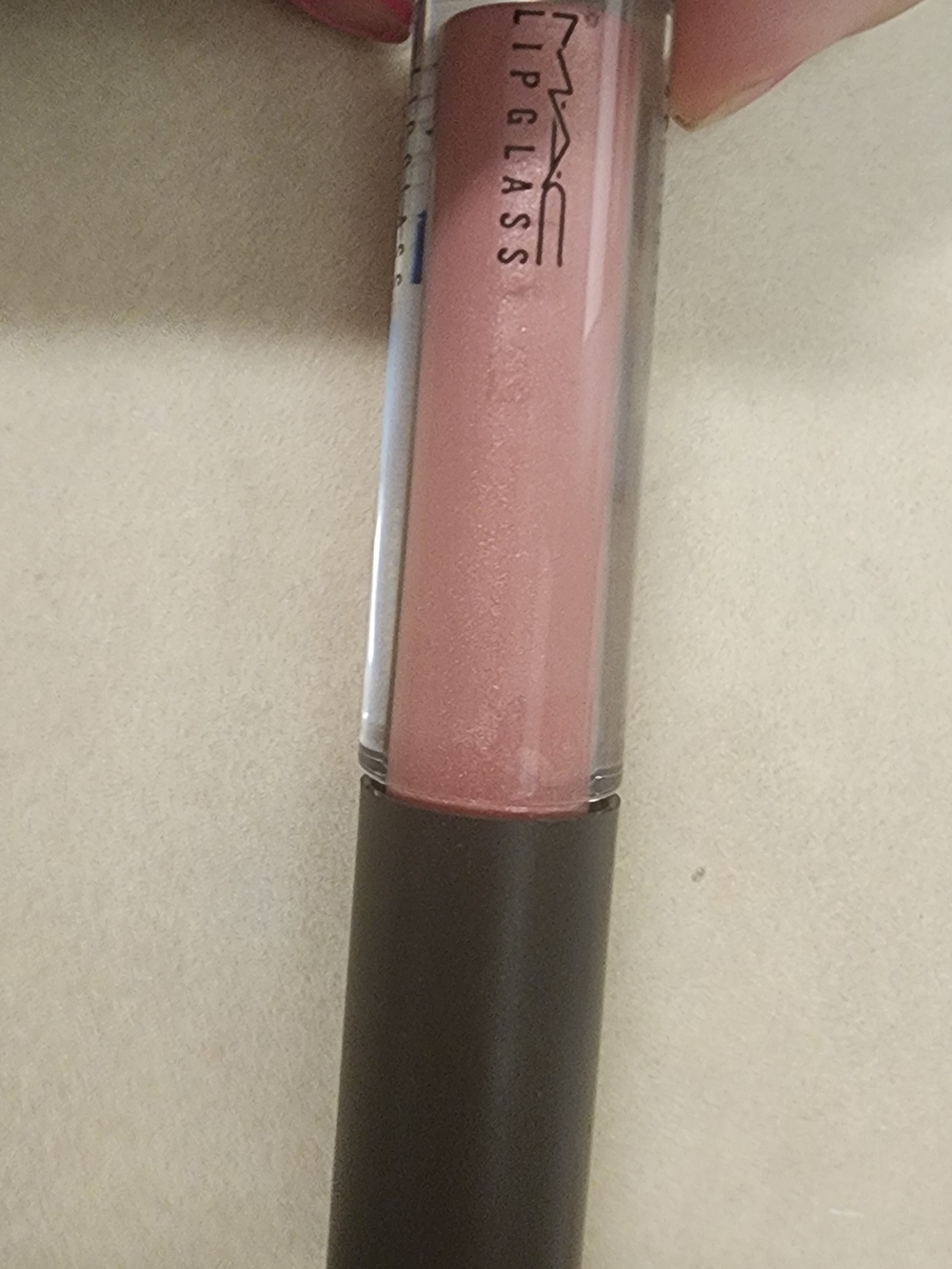 MAC Cosmetics Lipglass Gloss in Nude Peach Pink